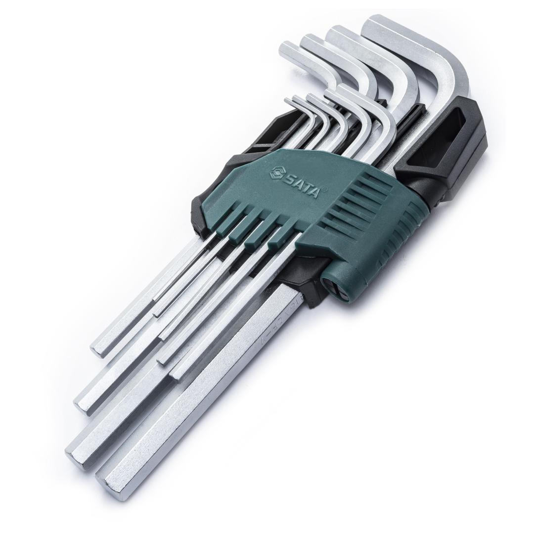 9 Pc. Metric Long Hex Key Set - SATA