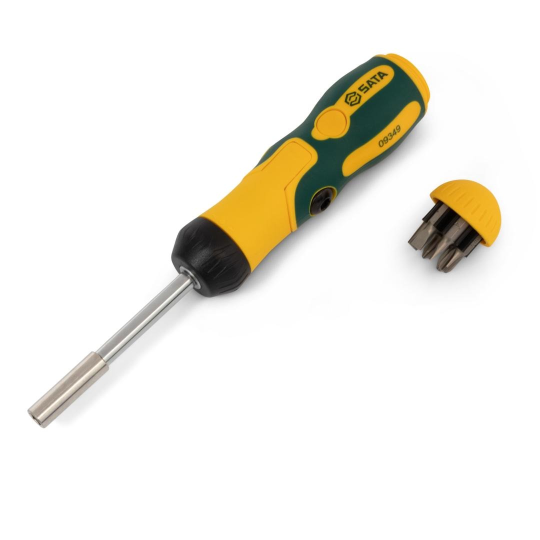7 Pc. Folding Ratcheting Screwdriver Set - SATA