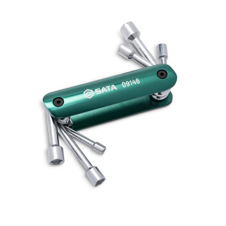Image of 6 Pc. Folding Nutdriver Set SAE - SATA