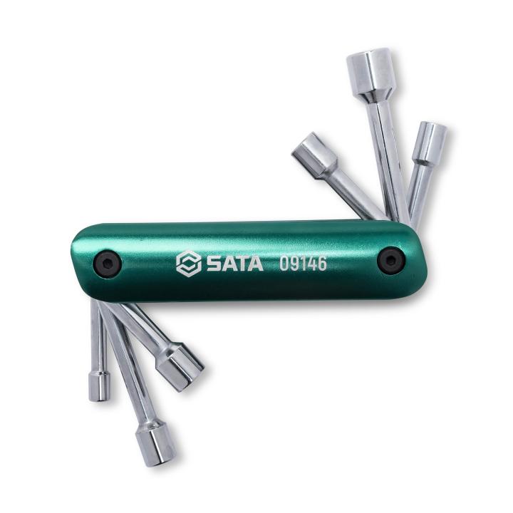 Image of 6 Pc. Folding Nutdriver Set SAE - SATA