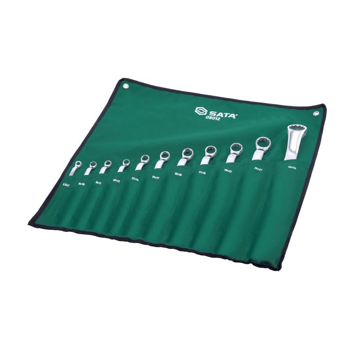 Image of 10 Pc. Metric Double Box End Wrench Set - SATA
