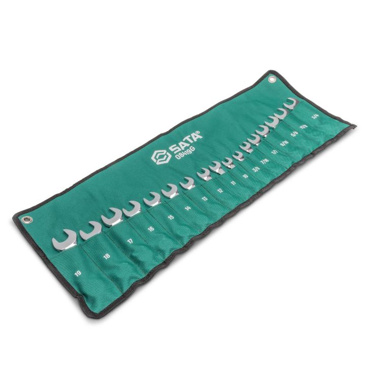 17 Pc. Metric/SAE Combination Wrench Set - SATA