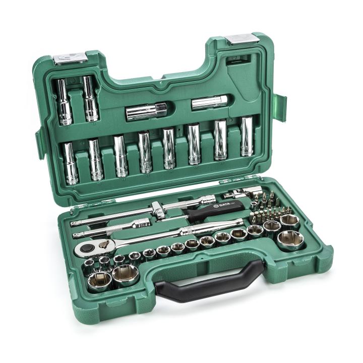 60 Pc. 1/2" Drive 6 Point Metric Socket Set SATA