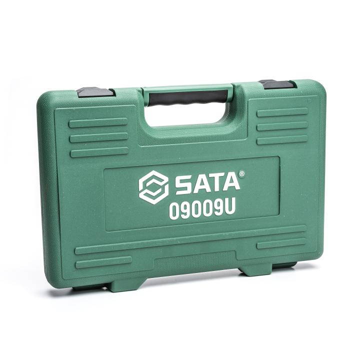 Image of 53 Pc. 3/8" Drive 6 Point SAE/Metric Standard and Deep Mechanics Tool Set - SATA
