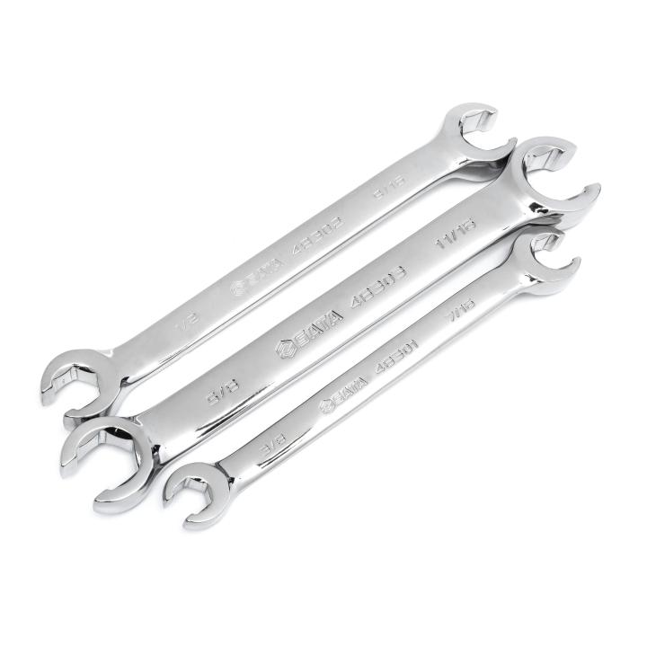 3 Pc. 6 Point SAE Flare Nut Wrench Set - SATA