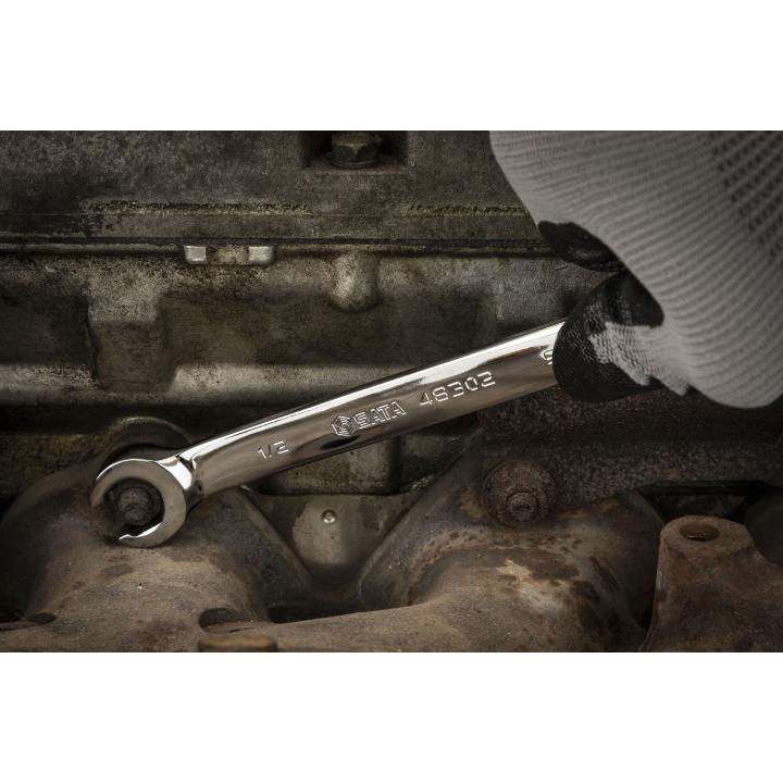 Image of 3 Pc. 6 Point SAE Flare Nut Wrench Set AMAZON - SATA