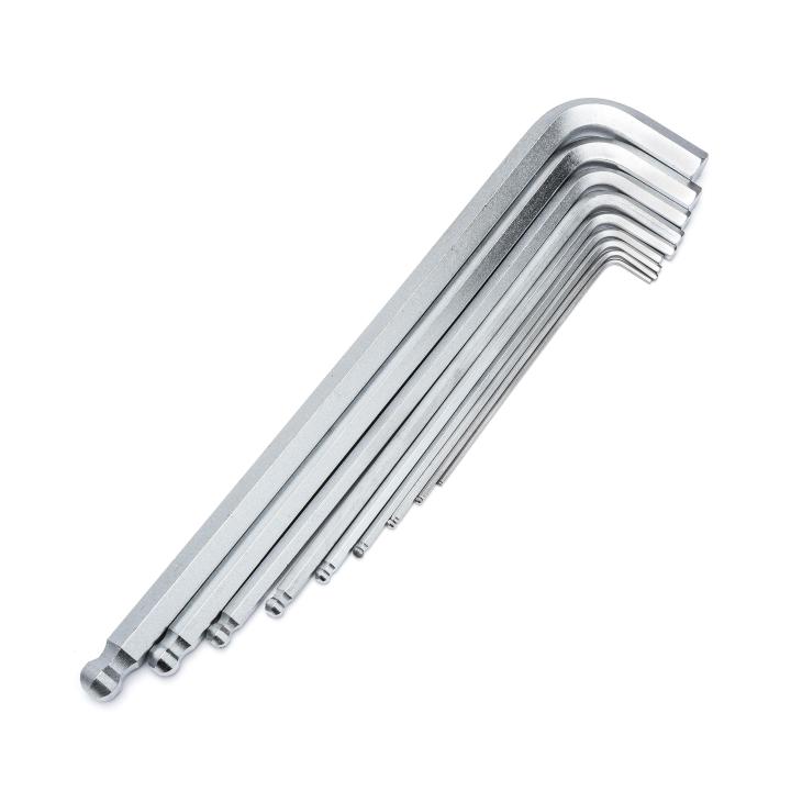 Image of 9-Key Extra Long Arm Ball End Hex Key - SATA