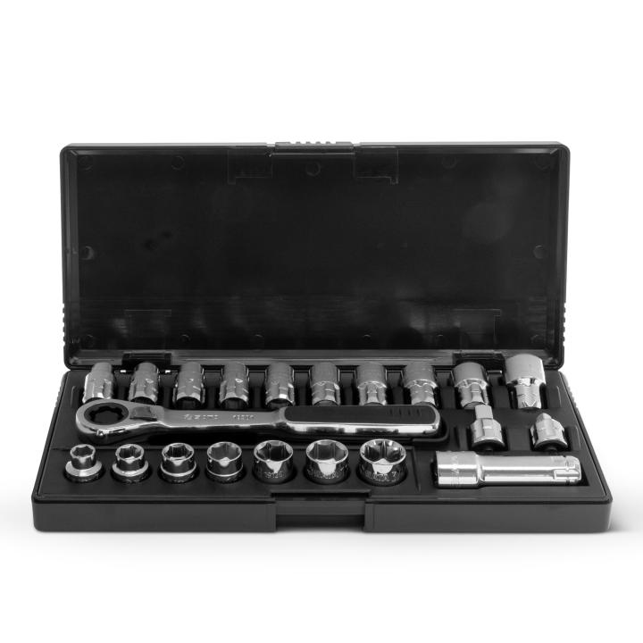 Image of 21 Pc. 3/8" Drive 6 Point Metric/SAE Pass-Thru™ Socket Set - SATA