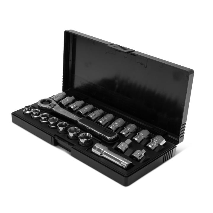 Image of 21 Pc. 3/8" Drive 6 Point Metric/SAE Pass-Thru™ Socket Set - SATA
