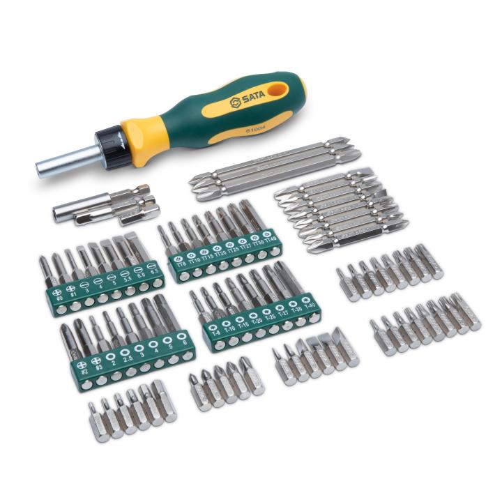 Image of 80 Pc. Ratcheting Bit Driver Set - SATA
