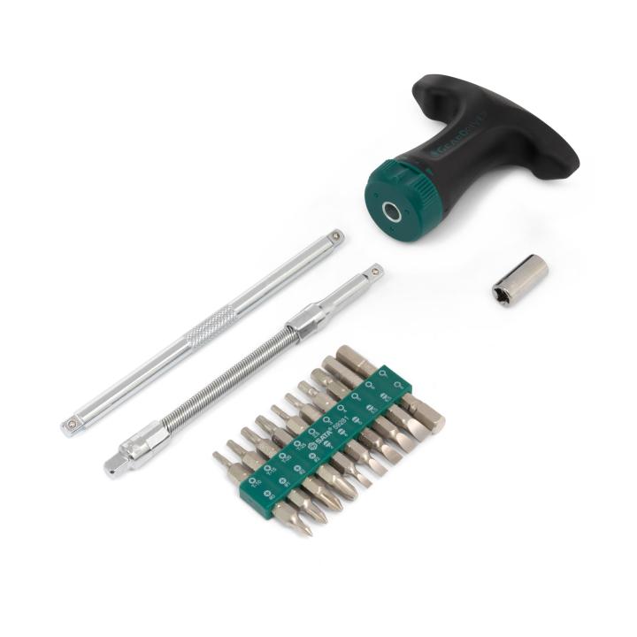 Image of 24 Pc. Ratcheting T-handle Screwdriver Set - SATA