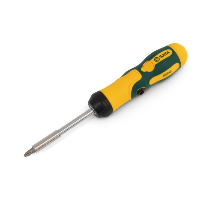 Image of 7 Pc. Folding Ratcheting Screwdriver Set - SATA