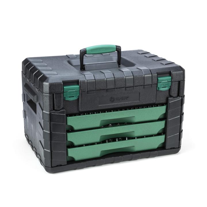 Image of 213 Pc. 1/4", 3/8", and 1/2" Drive 6 and 12 Point SAE/Metric Mechanics Tool Set - SATA