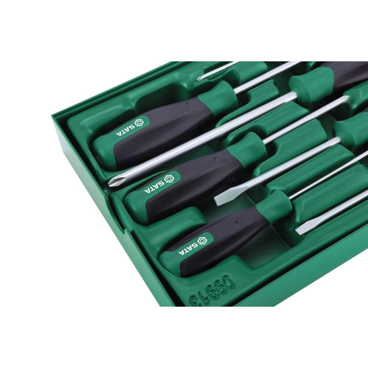 Image of 13 Pc. Combination Screwdriver Tray Set - SATA