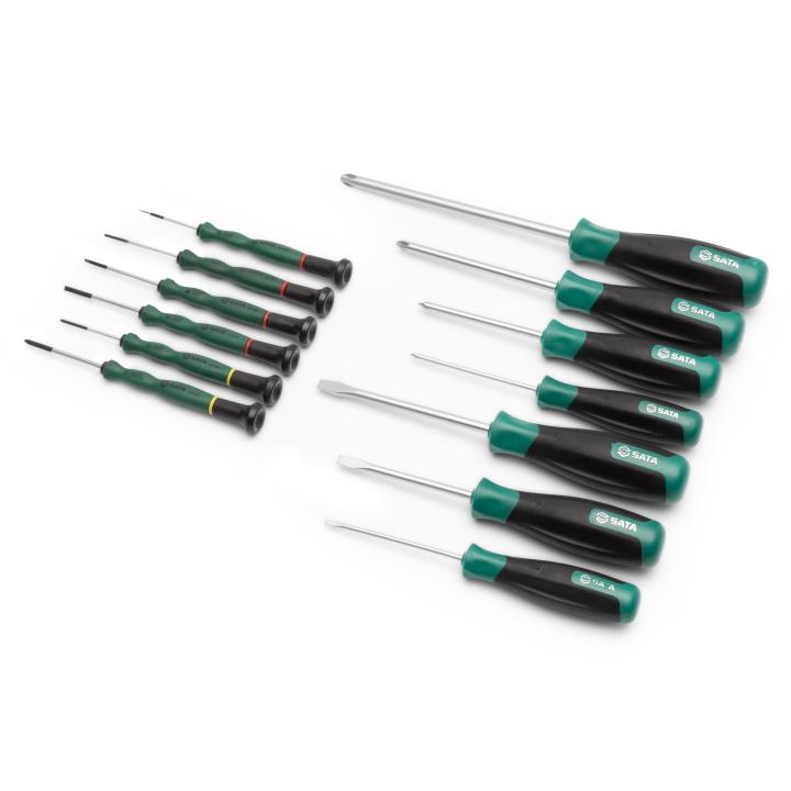 Image of 13 Pc. Combination Screwdriver Tray Set - SATA