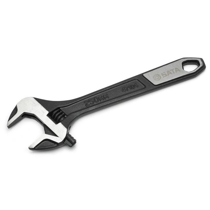 Image of Black Oxide Extra-Wide Jaw Adjustable Wrenches - SATA