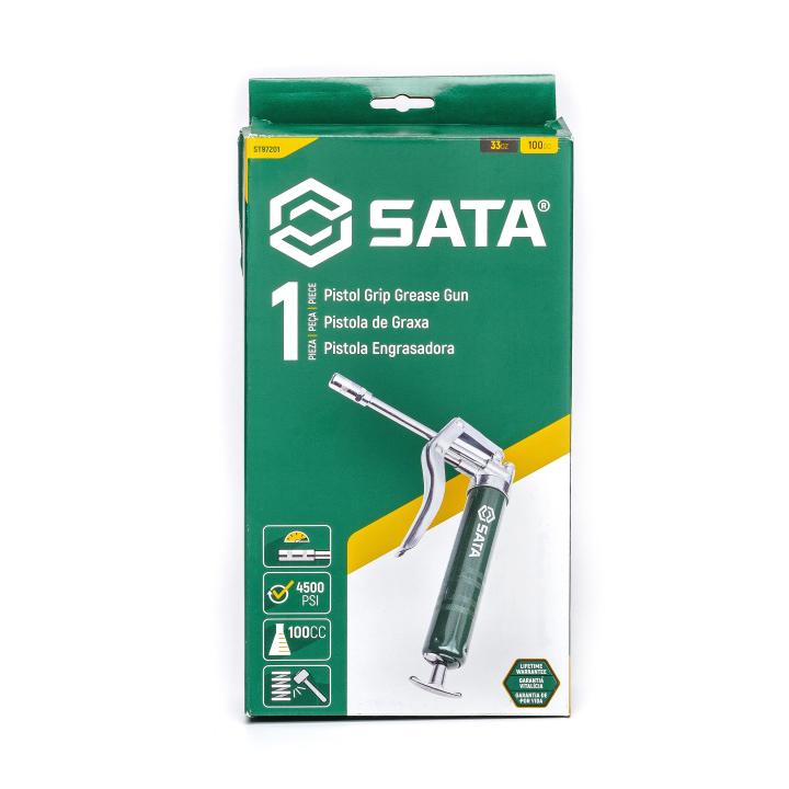 Image of Hand-Operated Pistol Grip Grease Gun 100CC - SATA
