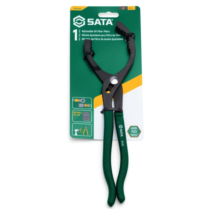 Image of Adjustable Oil Filter Wrench Pliers - SATA