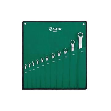 17 Pc. Metric Offset Combination Wrench Set - SATA