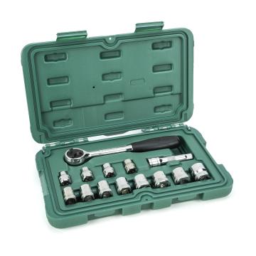 Image of 14 Pc. 3/8" Drive 6 Point Metric Socket Set - SATA