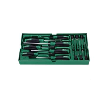 Image of 13 Pc. Combination Screwdriver Tray Set - SATA