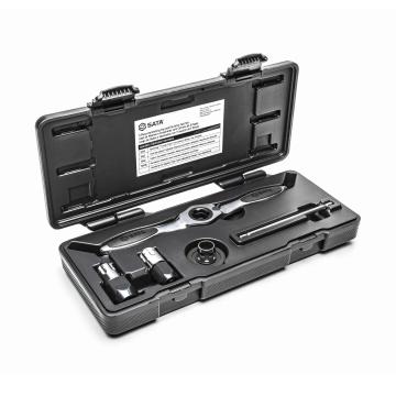 Image of 5 Pc. 3/8" Drive Medium Ratcheting Tap and Die Set with T-Handle - SATA